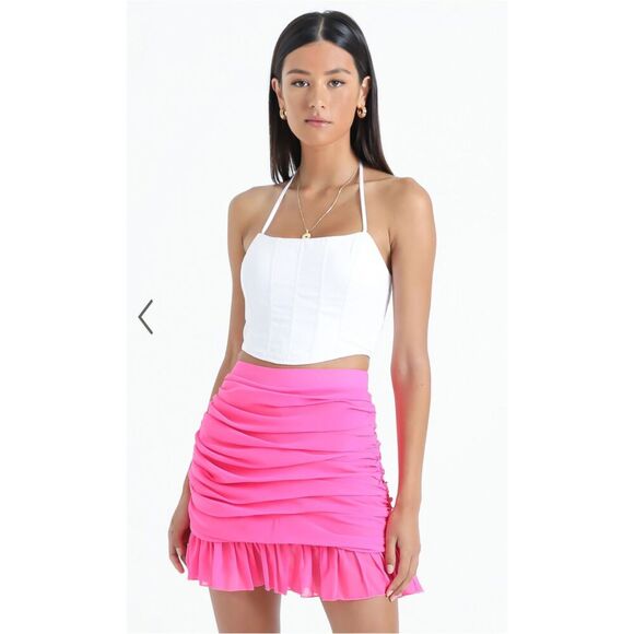 Manon Skirt in Hot Pink Size 4 - Picture 1 of 7